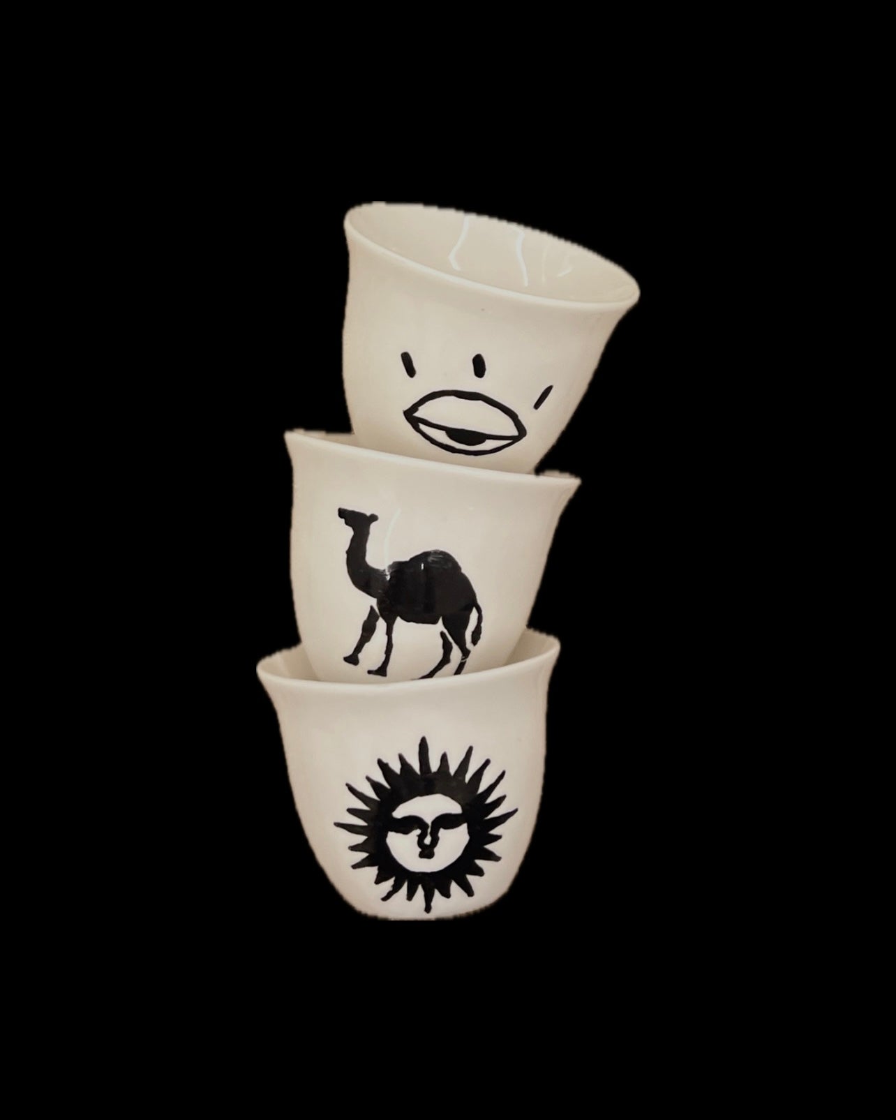 Set of 3 cups
